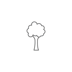 Tree vector icon concept, isolated on white background