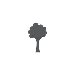 Tree vector icon concept, isolated on white background