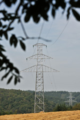 energie electricité poteau tension