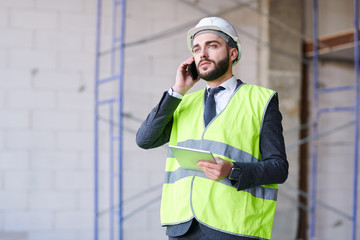 Busy young architect