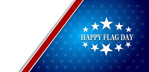 Obraz na płótnie Canvas happy USA Flag day background vector illustratiom