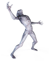 Obraz na płótnie Canvas 3d rendered illustration of an alien isolated on white