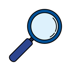 search magnifying glass icon vector illustration