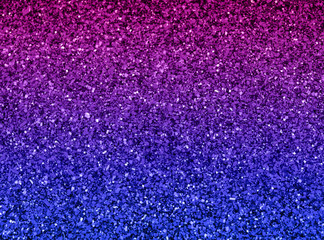 Purple violet gradient  sparkle background. Holiday abstract glitter background with blinking lights. Fabric sequins in bright colors. Fashion fabric glitter, sequins. 