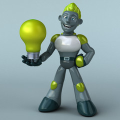 Green Robot - 3D Illustration