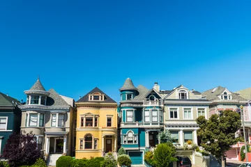Türaufkleber Painted Ladies houses of San Francisco © Fyle