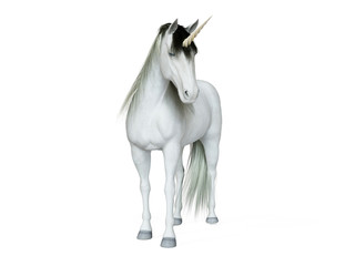 3d rendered illustration of a unicorn isolated on white © Sebastian Kaulitzki