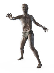 3d rendered illustration of a zombie isolated on white