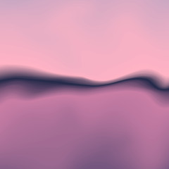 Vector Abstract Sunset with Sky and Water Background