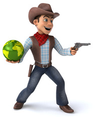 Fun Cowboy - 3D Illustration