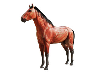 3d rendered medically accurate illustration of the horse anatomy - muscles © Sebastian Kaulitzki