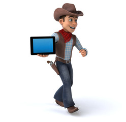 Fun Cowboy - 3D Illustration