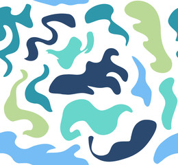 Abstract spoted pattern blue and green vector