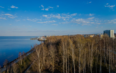 Ferris wheel joy sky clouds amusement Park.
