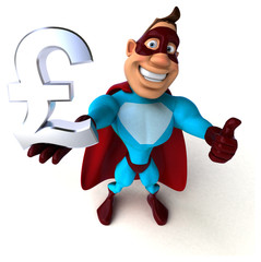 Fun superhero - 3D Illustration