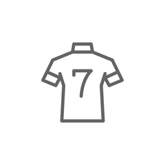 Portugal, shirt, football icon. Element of Portugal icon. Thin line icon for website design and development, app development. Premium icon
