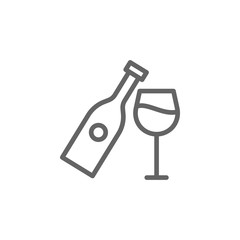 Wine, Portugal icon. Element of Portugal icon. Thin line icon for website design and development, app development. Premium icon