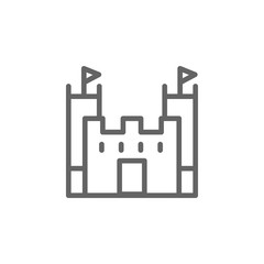 Portugal, castle icon. Element of Portugal icon. Thin line icon for website design and development, app development. Premium icon