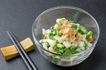 オクラと長芋の和え物