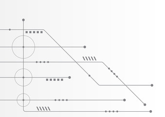 Abstract geometric connect lines and dots.Simple technology graphic background.Illustration Vector design Network and Connection concept.