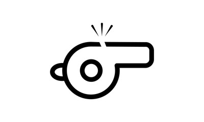 Whistle Icon Vector Illustration Logo Template - Vector 