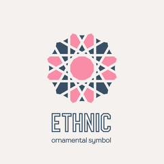 Vector Mosaic Ethnic Emblem