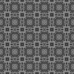Black and white checked allover seamless pattern. 