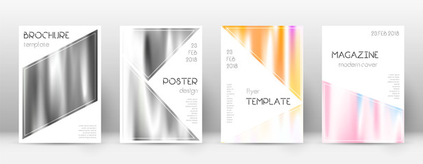 Fototapeta premium Flyer layout. Triangle pleasing template for Broch
