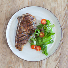 Steak and Green Salad