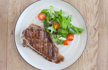 Steak and Green Salad