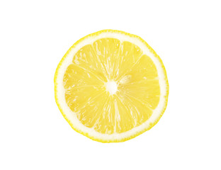 lemon sliced isolated and clipping path