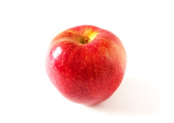 Apple background white red fruits