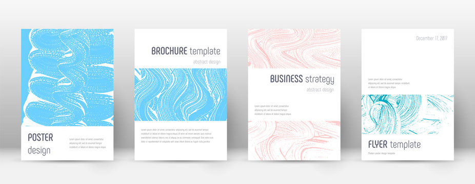 Cover page design template. Minimalistic brochure 