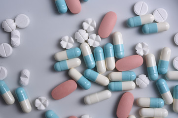 drugs on a white background