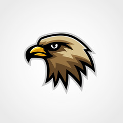 Hawk mascot logo vector