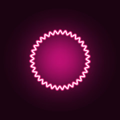 printing neon icon. Elements of web set. Simple icon for websites, web design, mobile app, info graphics