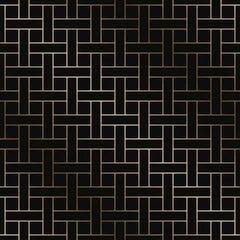 Gardinen Vektor einfaches geometrisches Muster - nahtloses Design mit goldenem Farbverlauf. Reichhaltiger endloser Hintergrund © ExpressVectors
