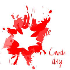 Canada Day Vector Illustration. Happy Canada Day 