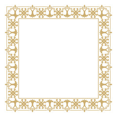 Gold decorative frame.
