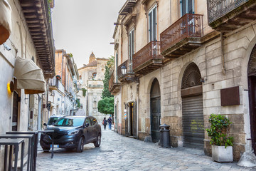 street in Lecce, region Puglia, Italy
