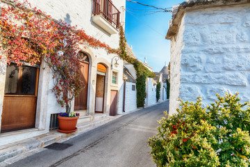 village Alberobello with gabled (trullo) roofs, Puglia, Italy