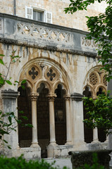 Fototapeta premium Cloître du monastère franciscain