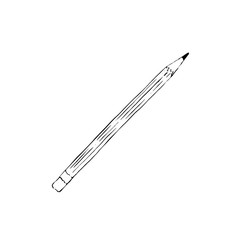 Pencil ink sketch vector