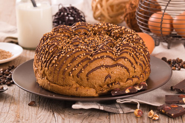 Chocolate coffee cake.