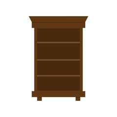 illustration of wardrobe, flat icon.  modern home