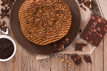 Chocolate coffee cake.