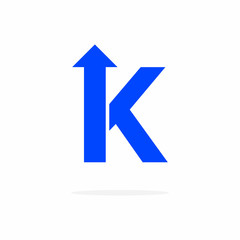 Vector Bold Arrow Logo Letter K