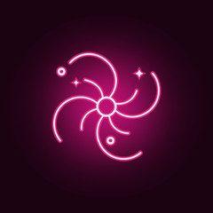 galaxy neon icon. Elements of web set. Simple icon for websites, web design, mobile app, info graphics