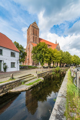 Fototapeta premium Church St. Nicholas in Wismar, Germany.