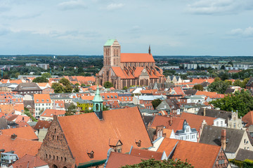 Fototapeta na wymiar Church St. Nicholas in Wismar, Germany.